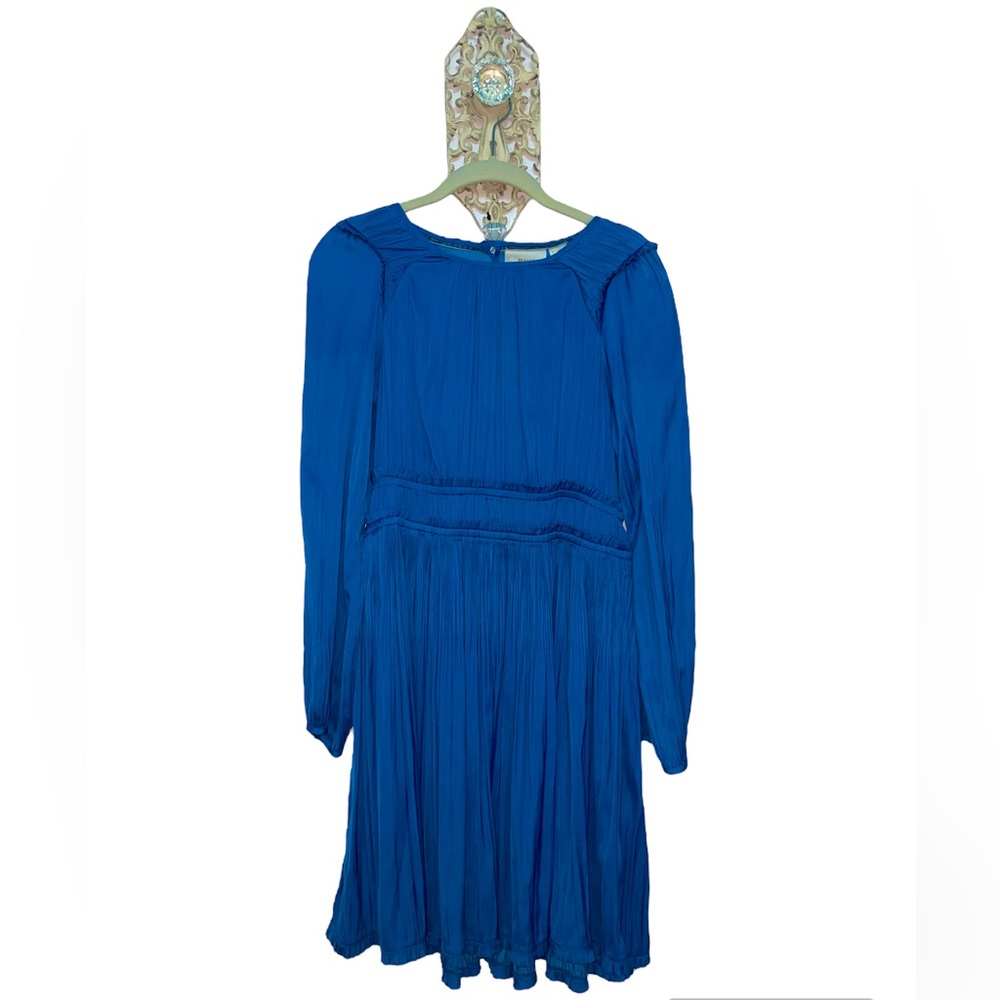 Maeve By Anthropologie Cerulean Blue Dress Size XXS - Picture 2 of 8